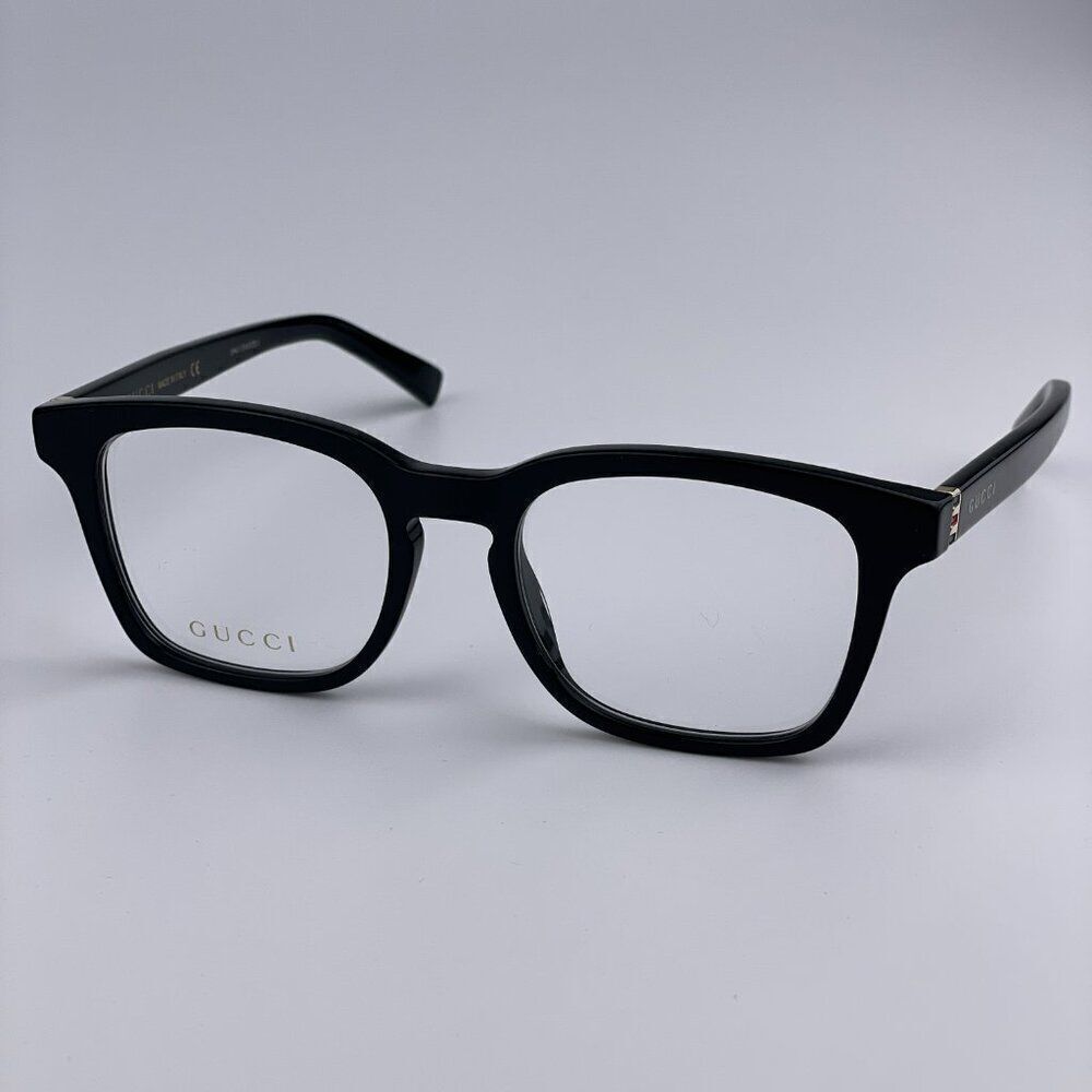SALE! NEW GUCCI WEB GG0457O 005 Black Gold Square Women Eyeglasses